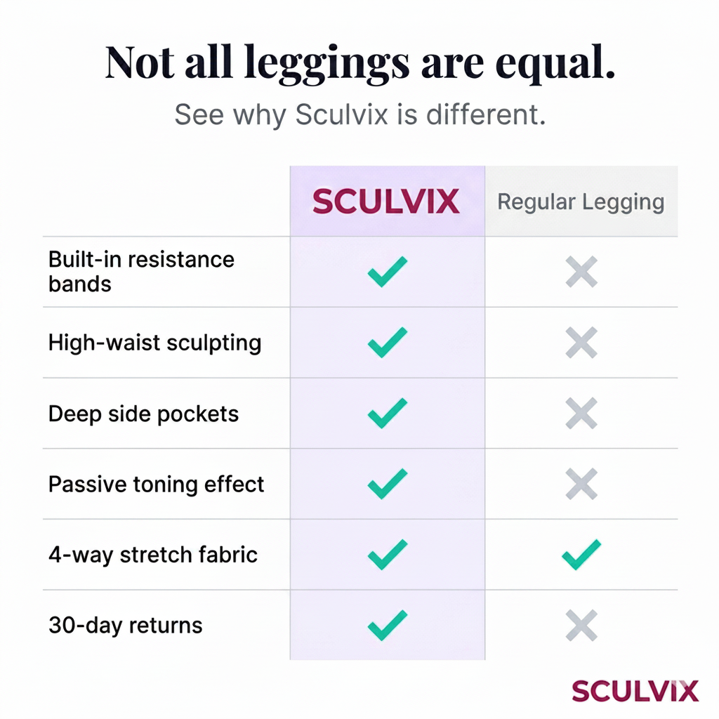 Sculvix Leggings – Eingebaute Widerstandsfunktion, sichtbare Ergebnisse